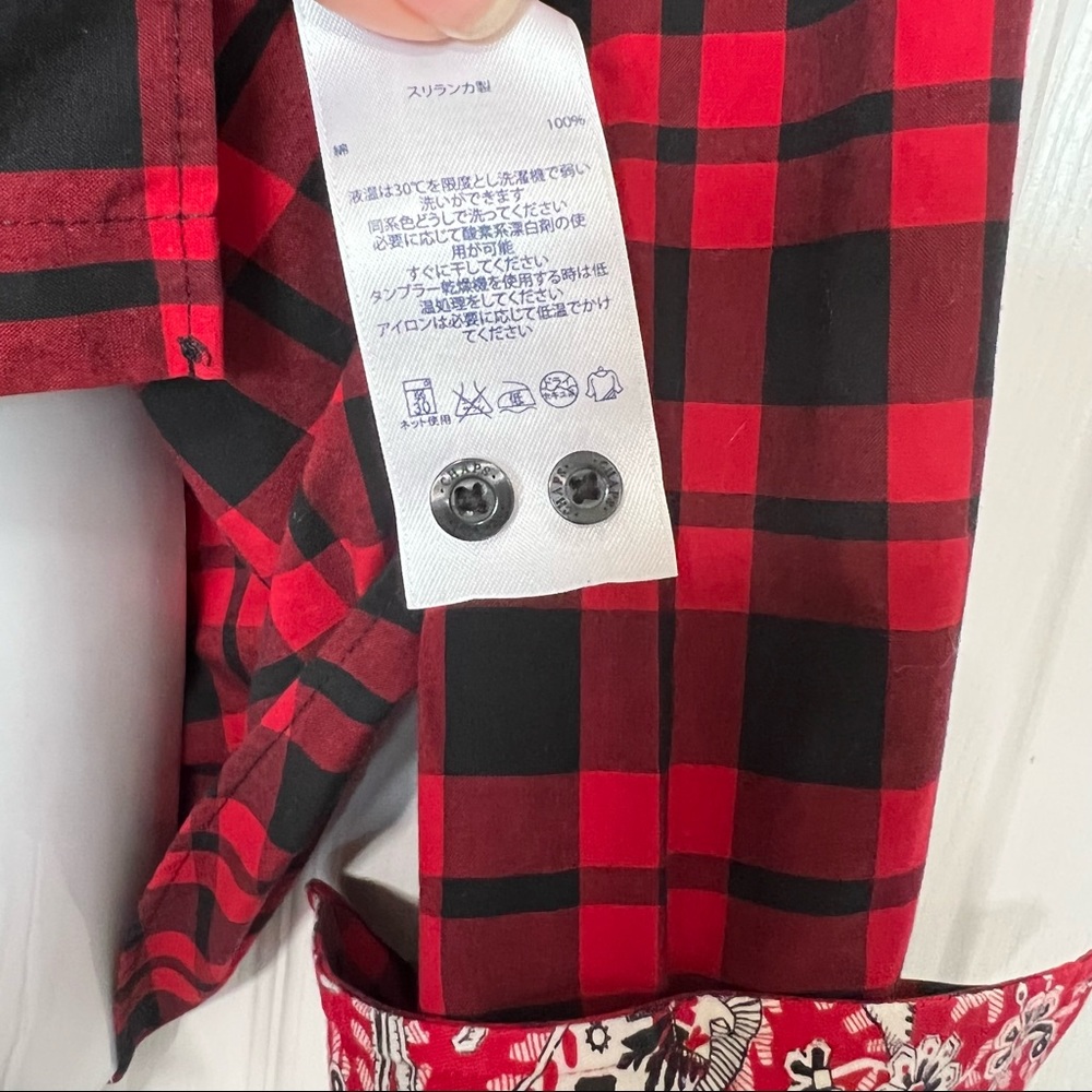 Chaps Plaid Button Down Women’s Shirt/ size L - Picture 10 of 11